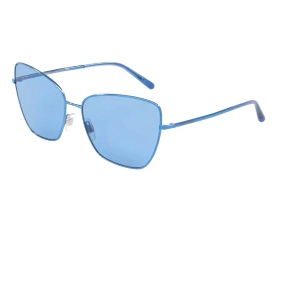 Dolce&Gabbana Minimalist Sunglasses Blue XLarge Frame Full Rim Blue Lens Simple - Picture 3 of 9